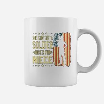 My Niece Is A Soldier Hero Proud Army Aunt Coffee Mug - Seseable