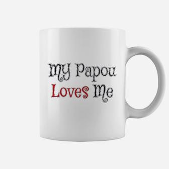 My Papou Loves Me Grandmother Grandma Coffee Mug - Seseable