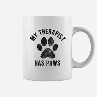 My Therapist Has Paws Funny Pet Puppy Coffee Mug - Seseable