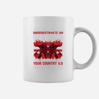 Never Underestimate An Old Man Who Defended Your Country US Navy Veteran Coffee Mug - Seseable