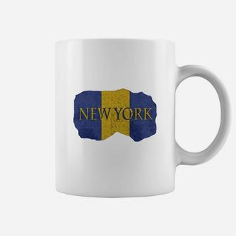 New York Barbados Flag Coffee Mug - Seseable