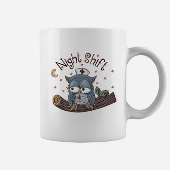 Night Shift Nurse Owl Coffee Mug - Seseable