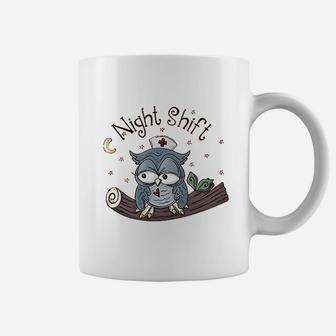 Night Shift Nurse Owl Coffee Mug