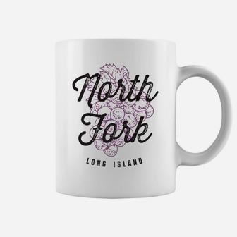 North Fork Long Island Ny Wine Country Cool Vintage Coffee Mug - Seseable