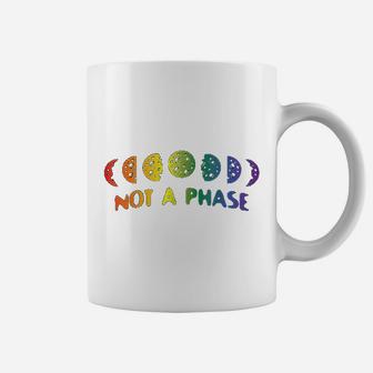 Not A Phase Moon Gay Rainbow Pride Flag Lgbtq Themed Coffee Mug - Seseable