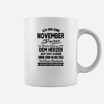 November Braut Geburtstag Tassen, Lustiger Spruch Tee - Seseable