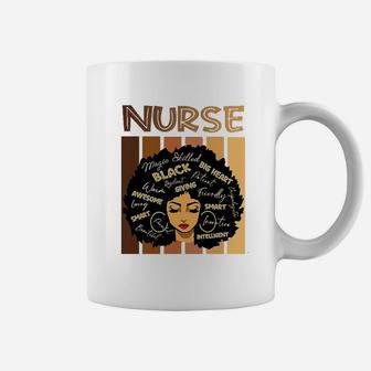 Nurse Black Melanin Vingtage Coffee Mug - Seseable