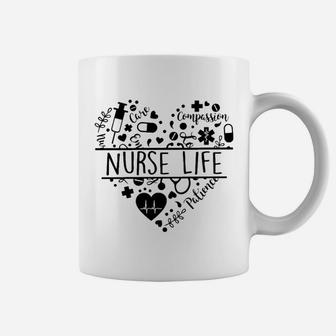 Nurse Life Heart Coffee Mug - Seseable
