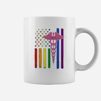 Nurse Rainbow Lgbt Flag Pride Lesbian Gay Super Stronger Coffee Mug - Seseable