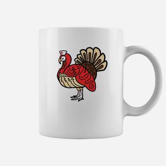 Nurse Turkey Funny Cute Thanksgiving Day Gift Coffee Mug - Seseable