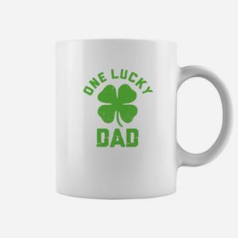 One Lucky Dad Vintage St Patrick Day Gif Coffee Mug - Seseable