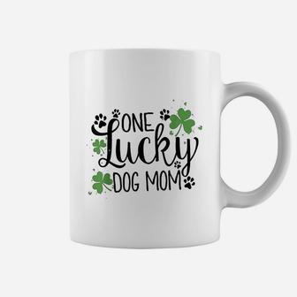 One Lucky Dog Mom Coffee Mug - Seseable