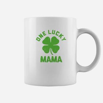 One Lucky Mama Vintage St Patrick Day Gif Coffee Mug - Seseable