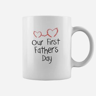 Our First Fathers Day Dad, best christmas gifts for dad Coffee Mug - Seseable