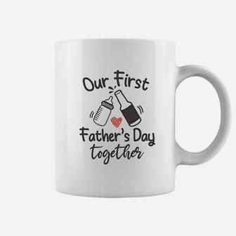 Our First Fathers Day Together, dad birthday gifts Coffee Mug - Seseable
