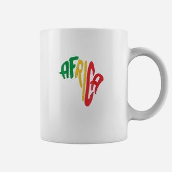 Outline Africa Unity Ethiopian Continent Pan Africa Coffee Mug - Seseable