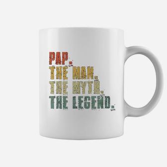 Pap Man Myth Legend For Dad Funny Father Day Gift Coffee Mug - Seseable