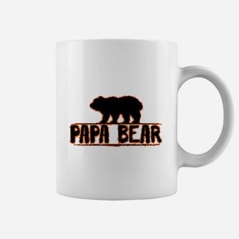 Papa Bear Daddy Dad Father, best christmas gifts for dad Coffee Mug - Seseable