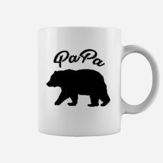 Papa Bear Grandpa Dad Fathers Day Coffee Mug - Seseable
