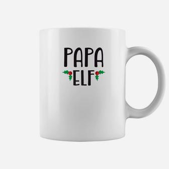 Papa Elf Shirt Cute Funny Family Christmas Elf Coffee Mug - Seseable