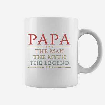 Papa Man Myth Legend Retro Simple Design Coffee Mug - Seseable