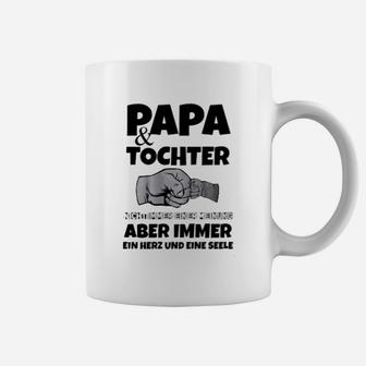 Papa & Tochter Herz und Seele Tassen, Partnerschafts Design - Seseable