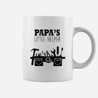 Papas Little Helper Handyman, dad birthday gifts Coffee Mug - Seseable