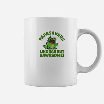 Papasaurus Italian Dad Cute Dinosaur Family Shirt Coffee Mug - Seseable