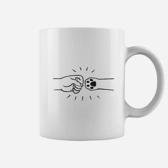 Paw Fist Bump Best Friend Dog Cat Coffee Mug | Seseable CA