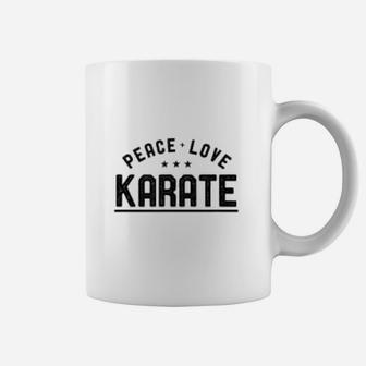 Peace Love Karate Vintage Karateka Coffee Mug - Seseable