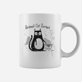 Personal Cat Servant Funny Cat Coffee Mug - Seseable