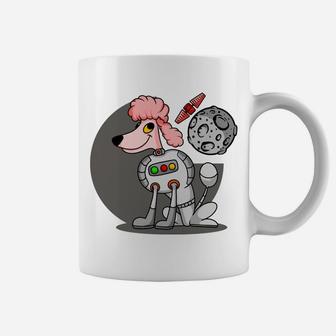 Pink Dog Astronaut Cute Cartoon Dog Galaxy Space Coffee Mug - Seseable
