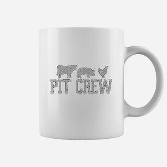 Pit Crew Cow Pig Chicken Barbecue Cookout Grilling Out Coffee Mug - Seseable