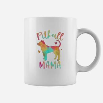 Pitbull Mama Colorful Pitbull Terrier Pittie Gifts Coffee Mug - Seseable