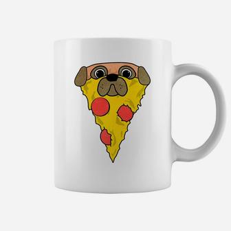 Pizza Dog Funny Pizza Pug For Kids Coffee Mug - Seseable