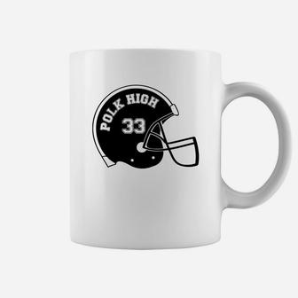 Polk High Football Helmet Shirt Coffee Mug - Seseable