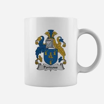 Porteous Family Crest Scottish Family Crests Coffee Mug - Seseable