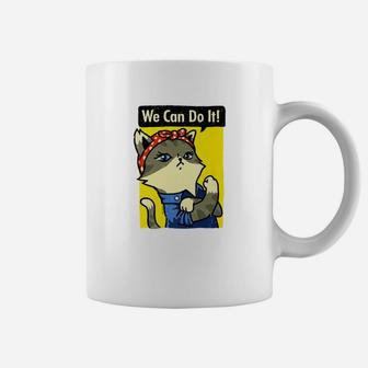 Premium Cat Lady We Can Do It She Persisted Cat Lover Coffee Mug - Seseable