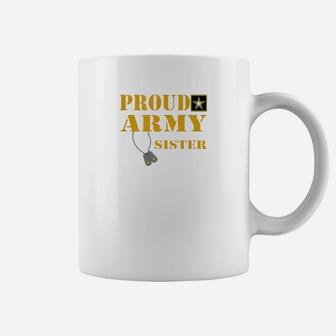 Premium Us Army Sis Original Army Proud Sister Coffee Mug - Seseable