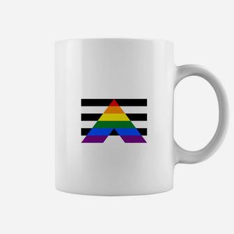 Pride Flag Straight Ally Pride Flag Coffee Mug - Seseable