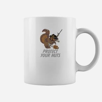 Progun Tactical Military Squirrel Protect Your Nuts Coffee Mug - Seseable