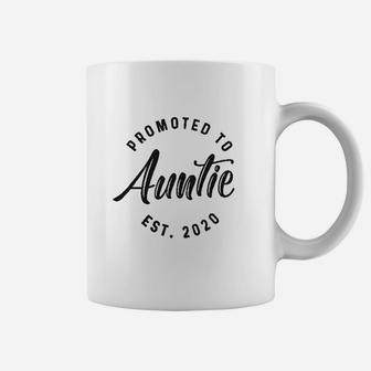 Promoted To 2020 Cute Funny New Aunt Sister Gift Coffee Mug - Seseable