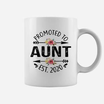 Promoted To Aunt Est 2020 New Auntie To Be Coffee Mug - Seseable