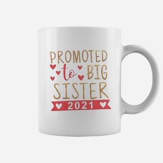 Promoted To Big Sister 2021, sister presents Coffee Mug - Seseable
