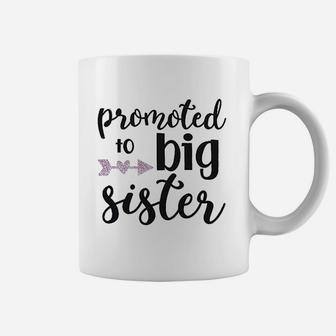 Promoted To Big Sister Letters birthday Coffee Mug - Seseable