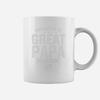Promoted To Great Papa Est 2021 Gift For New Dad Coffee Mug | Seseable UK