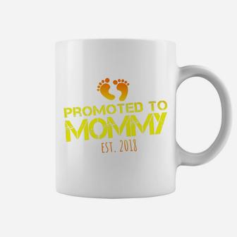 Promoted To Mommy Est 2018 New Mom Coffee Mug - Seseable