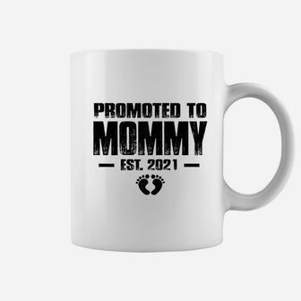 Promoted To Mommy Est 2021 Best Mothers Gifts New Mom Coffee Mug - Seseable