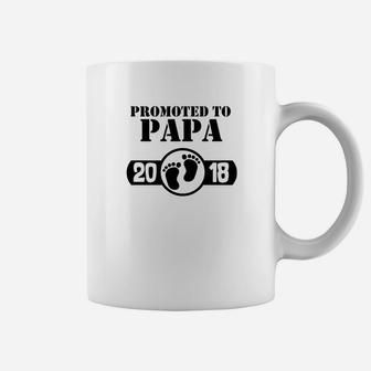 Promoted To New Papa Effective 2018 Coffee Mug | Seseable UK