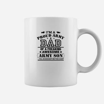 Proud Army Dad Of A Army Son Coffee Mug - Seseable